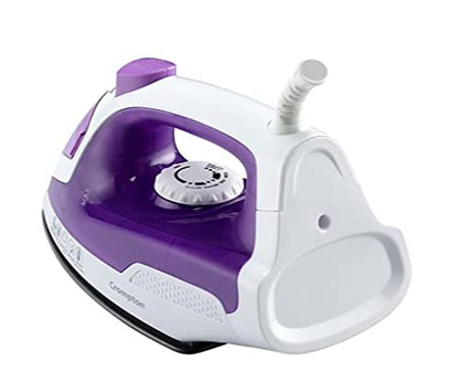 Crompton Greaves Fabrimagic 1200 W Steam Iron with 200 ml water tank, Upto 13g /min steam output and Teflon coating soleplate (purple), Small (ACGSI-FABRIMAGIC)