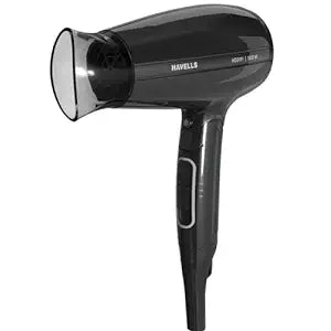 Havells 1600W Unisex Foldable Hair Dryer | 2 Heat Settings with Cool Shot (Hot/Warm) | Heat Balance Technology | Midnight Black | Your perfect Blow dry companion for Effortless Hair Styling | HD3191