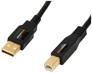 Amazon Basics USB 2.0 Cable - A-Male to B-Male for Personal Computer, Printer - 16 Feet (4.8 Meters, Black)