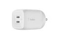 Belkin 65W (45W+20W) Two Ports USB -C GaN Charger | Fast Charging PD | GaN Technology for iPhone Series (16, 16 Pro Max), iPad Pro 12.9, MacBook, Samsung Galaxy S24, & More | 2 Years Warranty