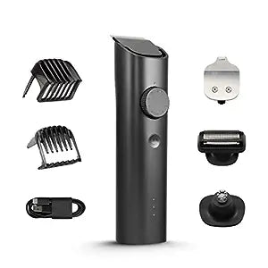 MI Xiaomi Grooming Kit,All-In-One Professional Styling Trimmer,Body Grooming,Nose&Ear Hair Trimming Blade,Beard Comb,40 Length Settings,0.5Mm Precision,Type-C And 90 Min Run Time,Black,Men