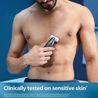 Philips Body Trimmer for Men-Clinically Tested for Sensitive SkinI Patented Pearl Tip & Hypo allergenic foilI Skin Safe GroomingI Trim or Shave Basis Your StyleI ShowerproofI3 Year Warranty-BG3007/01