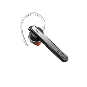 Jabra Talk 45 Bluetooth Wireless in Ear Earphones with mic for High Definition Hands-Free Calls with Noise Cancellation, 1-Touch Voice Activation and Streaming Multimedia (Silver)