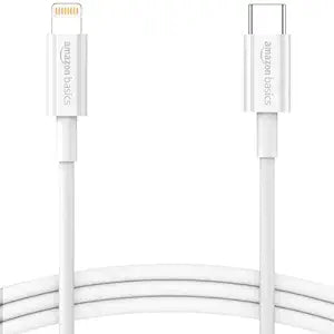 AmazonBasics Tpe Type-C To Lightning Cable | 20W Fast Charging, 480Mbps Data Transfer Speed | Compatible With Iphone, Ipad Air, Pro, Mini, Ipad | 1 Meter (White)