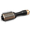 AGARO HV2179 Hot Air Brush for Hair, Blow Dryer Brush, Volumizer & Styler, 360° Airflow Vent, Oval Barrel for Hair Volume, Charcoal Bristles, Ceramic Coating Brushing Head, 1200W, Gold & Black