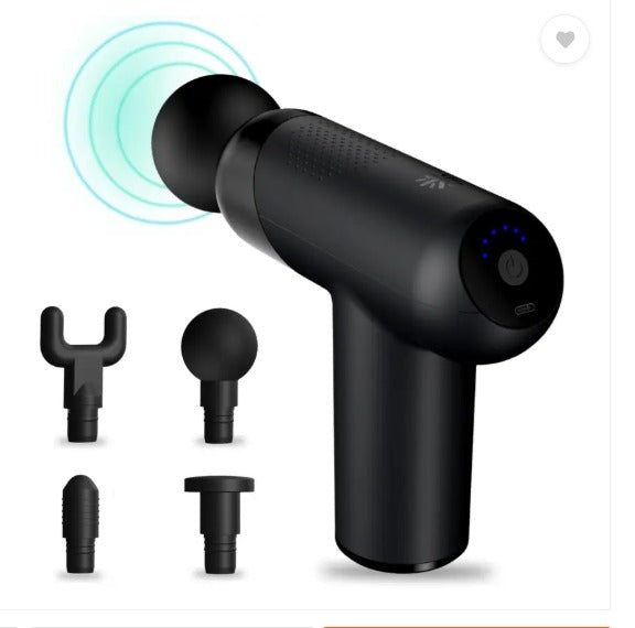 Cult Volt + Silicone head, 3000mAh battery, Pain Relief, Deep Tissue Full body gun Massager (Black)