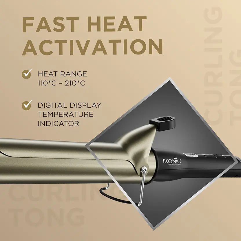 Ikonic Professional Curling Tong CT-38 Electric Hair Styler