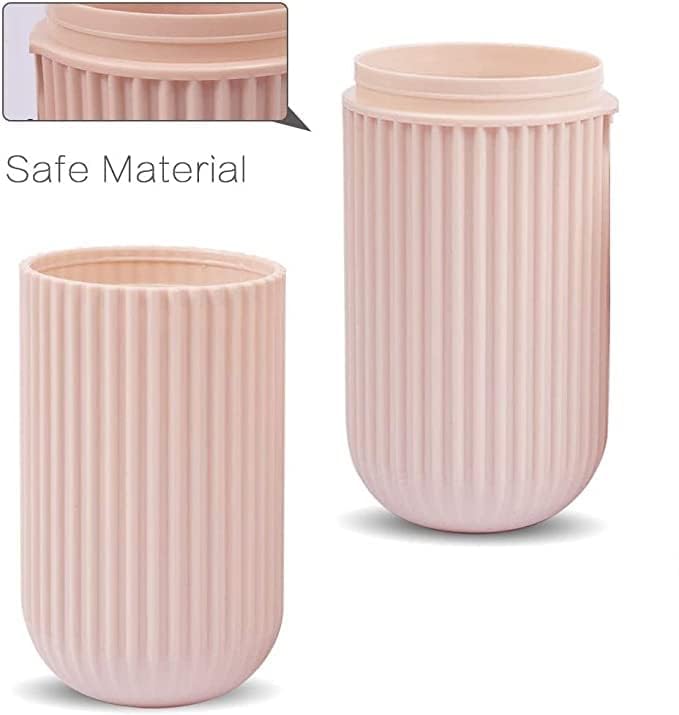 KITCHEN ESSENTIALS COMBO (Clazkit Plastic Portable Toothbrush (Pack of 2) & HomeWiz Multi-Purpose 360° Rotating Organizer Tray (Pack of 2)