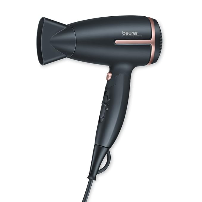 Beurer HC25 Travel Hair Dryer 3 years Warranty 1600 Watts, Black