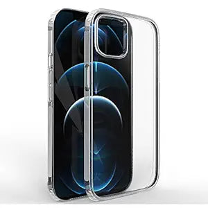 Amazon Brand - Solimo Back Cover for iphone 12 Mini (TPU | Transparent)