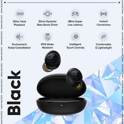 Realme Buds Q2 Neo with Environment Noise Cancellation (ENC) In-Ear Bluetooth Headset with