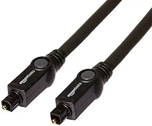 amazon basics CL3 Rated (in-Wall Installation) Toslink Cable - 10 Feet, Black