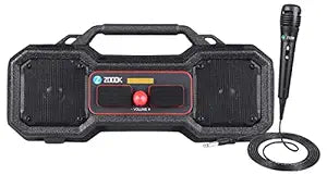 Zoook Rocker Thunder Stone 24Watt Rugged Waterproof Boombox Bluetooth Party Speaker with a Microphone for Karaoke