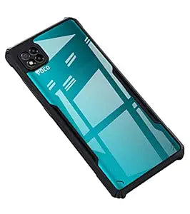 Amazon Brand - Solimo Mobile Cover for Poco C3 (Polycarbonate_Matte Black)