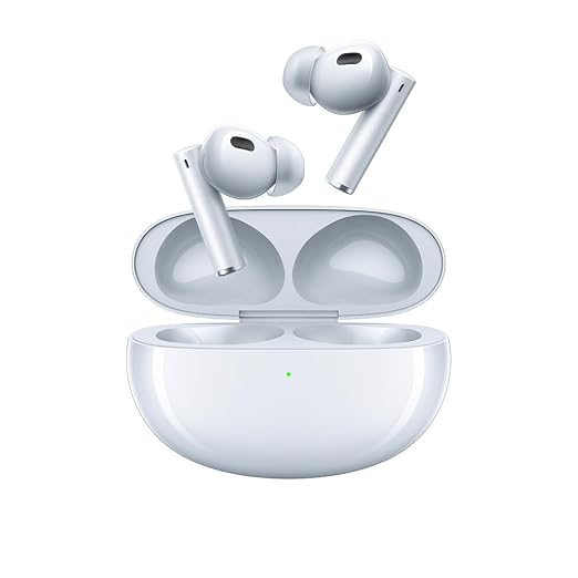 Realme in Ear Buds Air 6 Pro with Dual Drivers(11Mm+6Mmtweeter),40 Hours Play Time,Fast Charge,50 Db ANC,Lhdc 5.0,55Ms Low Latency,360° Spatial Audio,Ip55 Dust&Water Resistant,Bt V5.3(Silver Blue)