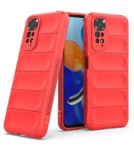 Amazon Brand - Solimo Mobile Cover for Mi Redmi Note 11s (Silicone_Red)