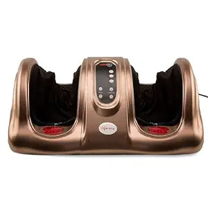 Lifelong Foot Massager Machine for Pain Relief with Heat & Kneading function - Also used as Leg Calf Massager - Corded Electric Foot Massage Machine for Home with Customizable Settings (LLM81)