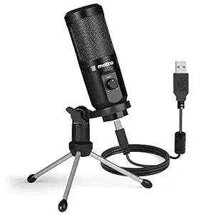 MAONO AU-PM461TR USB Condenser Unidirectional Mic for PC and Singing, Recording Microphone with Mic Gain for Gaming, Podcast, Studio, Vlogging (Black) Visit the MAONO Store