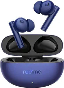 realme Buds Air 5 Truly Wireless in-Ear Earbuds with 50dB ANC, 12.4mm Mega Titanized Dynamic Bass Driver, Upto 38Hrs Battery with Fast Charging & 45ms Ultra-Low Latency for Gaming (Deep Sea Blue)