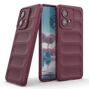 amazon basics Back Case Cover for Motorola Edge 40 Neo (Silicone_Plum)