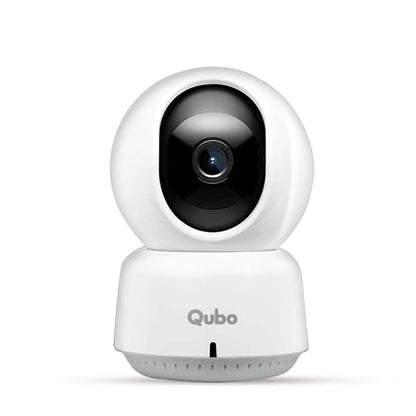 Qubo Smart 360 WiFi CCTV Security Camera for Home from Hero Group | 2MP 1080p Full HD | Mobile App | Two Way Talk | Night Vision | Cloud & SD Card Recording | Made in India | Alexa & OK Google |