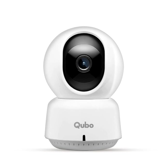 Qubo Smart Cam 360 Q100 by HERO GROUP 1080p FHD WiFi CCTV with Intruder Alarm System Security Camera