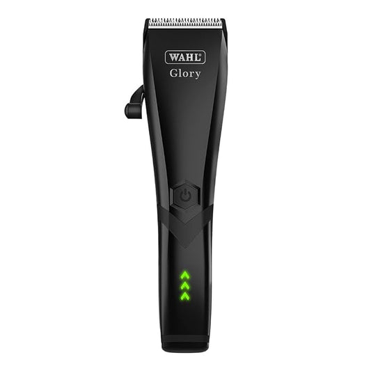 Wahl Glory Professional Clipper, Cord/Cordless Operation, 6000 RPM Powerful Motor, Patented Blade with Integrated Adjustable Lever, Lightweight, Smart LED Indicator, 4.5 Hours Runtime, 2 Years Warranty, 02211-024
