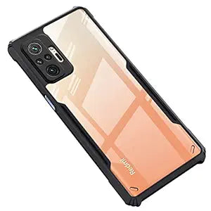 Amazon Brand - Solimo Back Case Cover for Mi Redmi Note 10 Pro/Pro Max | Compatible for Mi Redmi Note 10 Pro/Pro Max Back Case Cover | Clear Case with Camera Protection | (TPU + PC | Matte Black)