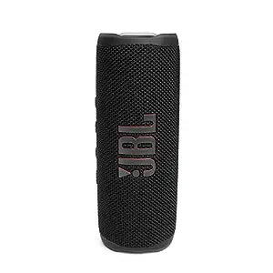 JBL Flip 6 Wireless Portable Bluetooth Speaker Pro Sound, Upto 12 Hours Playtime, IP67 Water & Dustproof, PartyBoost & Personalization App (Without Mic, Black)