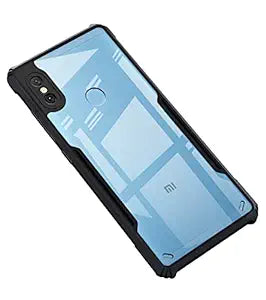 Amazon Brand - Solimo Back Case Cover for Mi Redmi Note 6 Pro | Compatible for Mi Redmi Note 6 Pro Back Case Cover | Clear Case for Mi Redmi Note 6 Pro with Camera Protection |(TPU + PC | Matte Black)