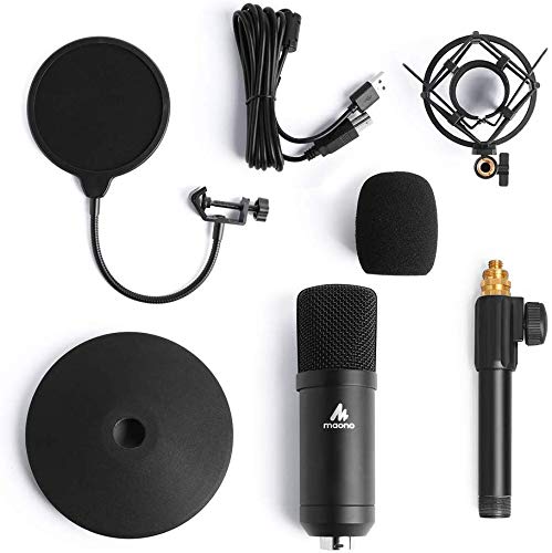 Click to open expanded view Maono AU-A04T USB Condenser Podcast PC Microphone Kit with Pop Filter and Stand for Computer, YouTube and Gaming Recording