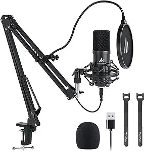 MAONO AU-A04 Condenser USB Microphone Kit (Black)