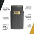 Wahl Micro Power Single Foil Shaver | Anti-Scratch with Ergonomic Design | Fast Charging with 2 hour Run time | Skin Protection System with Travel Lock | 7300 RPM Powerful Motor | Washable| 3028276