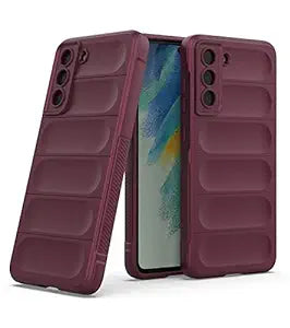 Amazon Brand - Solimo Mobile Cover for Samsung Galaxy S21 FE (Silicone_Plum)