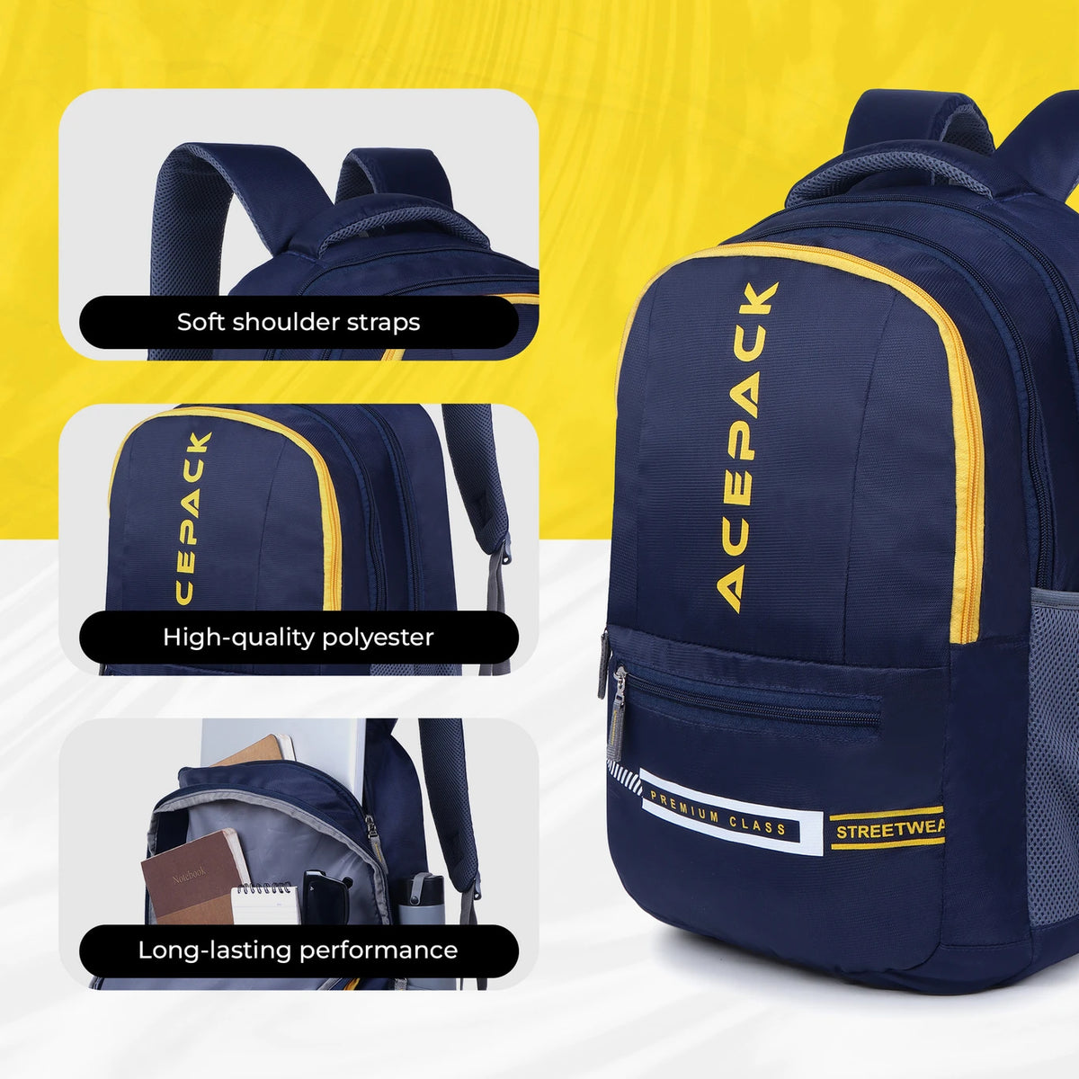 ACEPACK Medium 22 L Laptop Backpack Adventure (Blue)