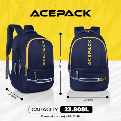 ACEPACK Medium 22 L Laptop Backpack Adventure (Blue)