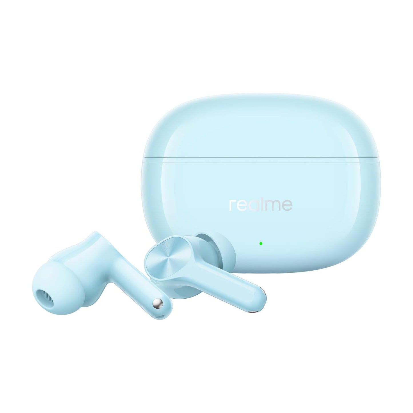 Realme Buds T200x True Wireless Earbuds with 12.4mm Dynamic Bass Drivers, 25 dB ANC, Quad Mic, 45ms Latency, Upto 48 Hrs Playback, Fast ChargeIP55 Rated, BT 5.4 (Frost Blue)