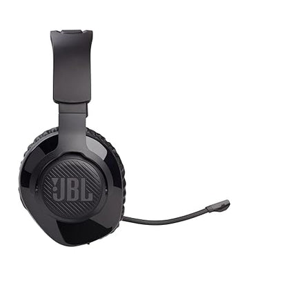 JBL Free WFH Wireless, Over Ear Headset with Detachable Voice-Focus Noise Cancelling Mic, Lossless & Low-lag 2.4GHz USB Dongle for Work from Home, Conference Calls, Online Learning & Teaching (Black)