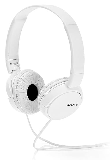 Sony MDR-ZX110A Wired On Ear Headphone without Mic (White)