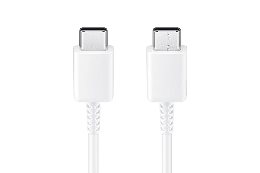 Samsung Original Type C to C Cable - 3.28 Feet (1 Meter) Compatible with Smartphone,White