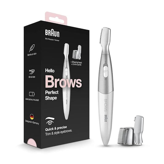Braun Mini Unisex Precision Trimmer Fg1106, Eyebrow Trimmer, Multicolour, Corded Electric