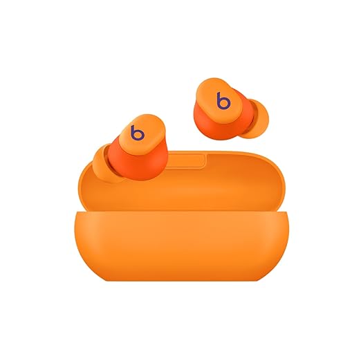 Beats Solo Buds – True Wireless Earbuds | 18 Hours of Battery Life | Class 1 Bluetooth Headphones | Apple & Android Compatibility | Built-in Microphone – Burnt Orange