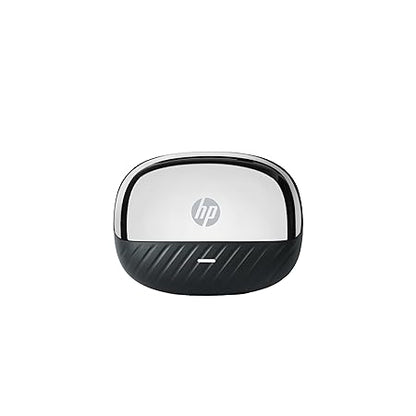 HP H250 Wireless Earbuds; Upto 80 Hours Playtime; Fast Charge; Water Resistant; Compatible with Tablets, Smartphones, PCs, and Other Devices with Bluetooth, 1 Year Warranty, Black (AB3D8AA)