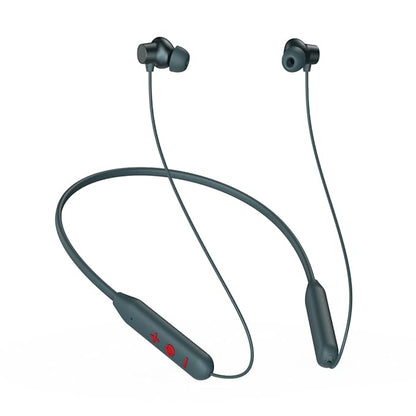 pTron Newly Launched Tangent Eon BT V5.3 Wireless in Ear Neckband, Trutalk AI-ENC for Clear Calls, 13Mm Dynamic Driver, Deep Bass, Type-C Fast Charging, Dual Pairing, Voice Assistant & IPX5 (Grey)