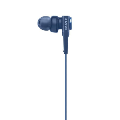 Sony Premium MDR-XB55AP in-Ear Extra Bass Wired Headphones with Mic (Blue)