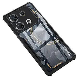 Amazon Brand - Solimo Back Case Cover for Infinix GT 10 Pro (Polycarbonate_Matte Black)