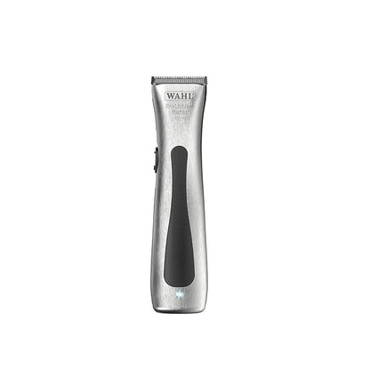 Wahl 08841-724 Cord/Cordless Professional Beret Lithium Ion Trimmer, 0.4 cuttinng length, 4 Guide Combs (2.5 mm-11 mm), 6000 Rpm, 75 min run time, Great for Barbers and Stylists, Silver