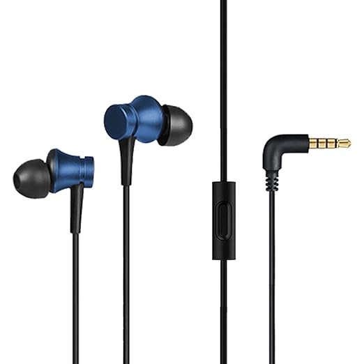 Xiaomi Wired in-Ear Earphones with Mic, Ultra Deep Bass & Metal Sound Chamber (Blue)