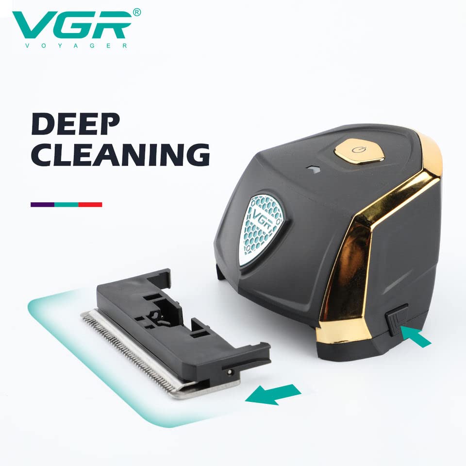 VGR V-910 Professional Self-Hair Cut Clipper Trimmers Kit | 60 Minutes Runtime | Mini Cordless Hair Clipper for Men’s waterproof IPx7