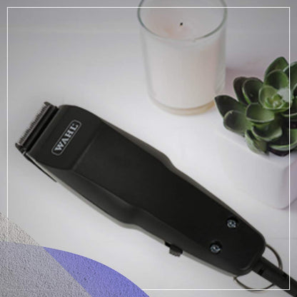 Wahl Corded Trimmer, Self-Sharpening Precision Blades, Chrome plated Blades, Adjustable Lever, for Men (Black)